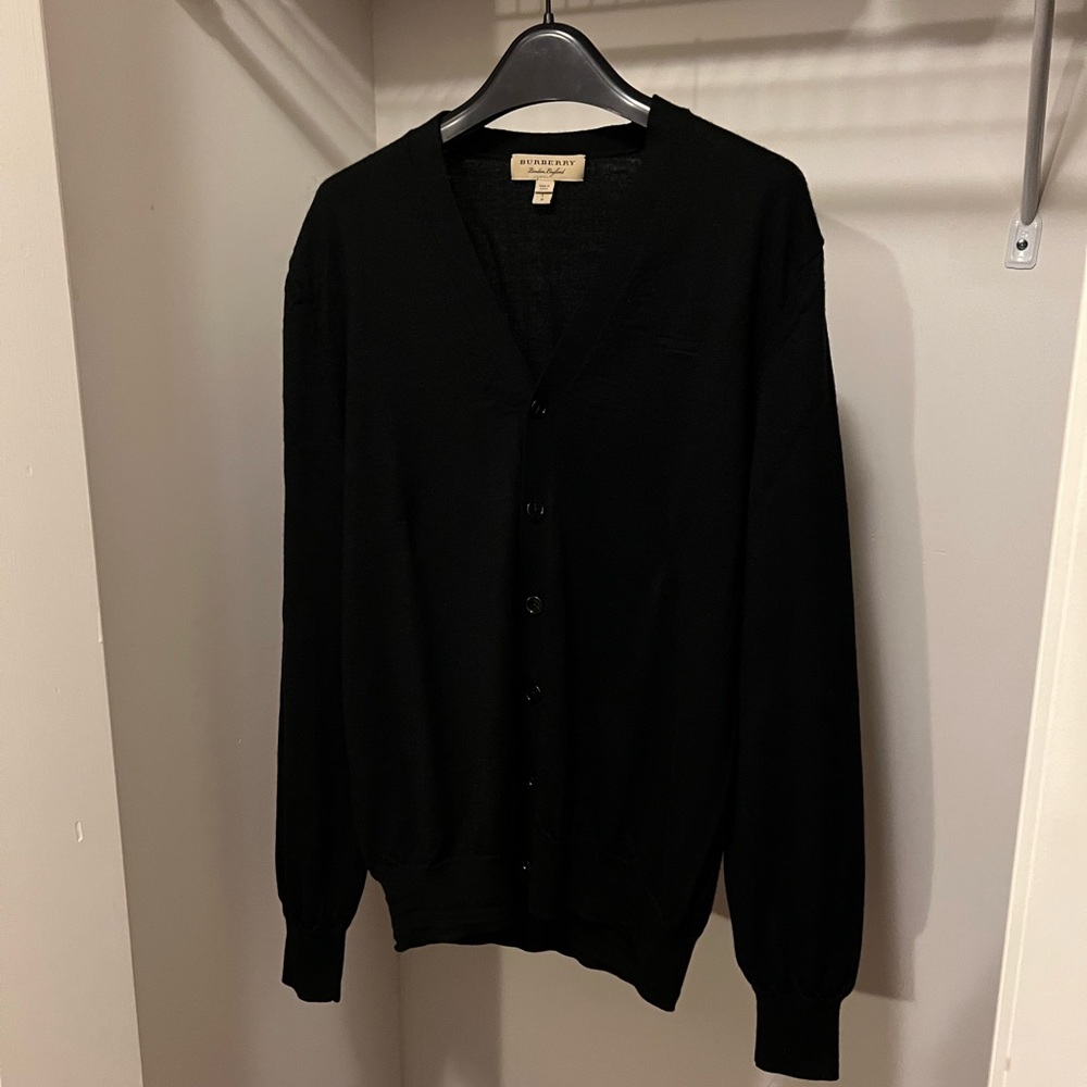 MENS BURBERRY CARDIGAN SIZE L